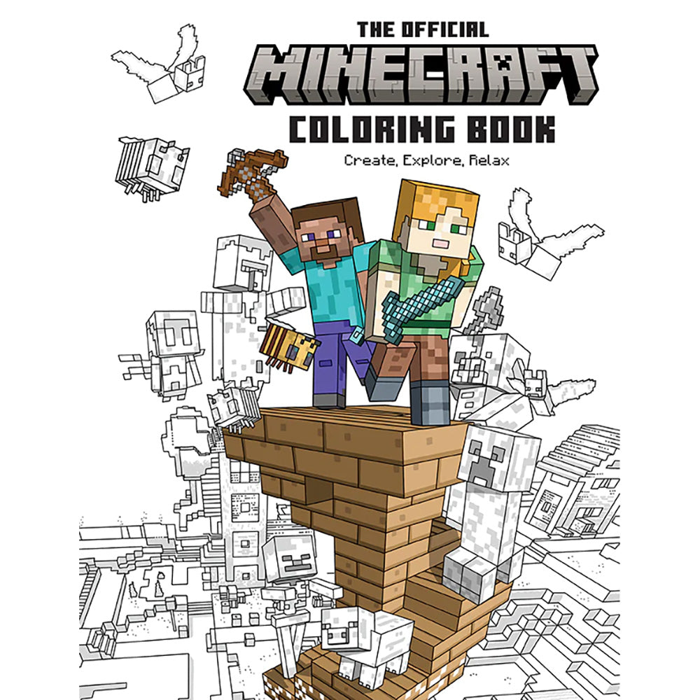 Official Minecraft Coloring Book: Create, Explore, Relax!