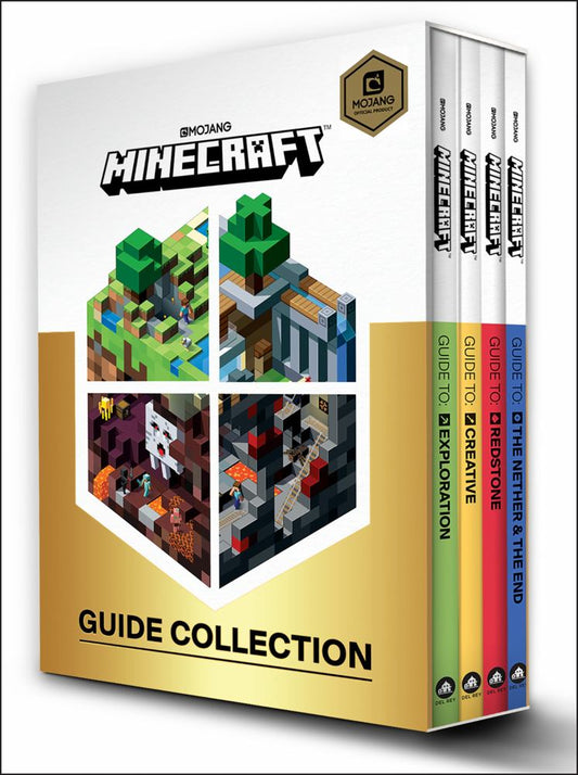 Minecraft: Guide Collection 4-Book Boxed Set: Exploration; Creative; Redstone; The Nether & the End Paperback Books
